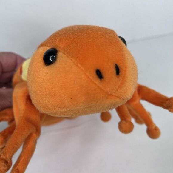 LOT Of 2 Caltoy Blue Orange Plush Pretend Play Iguana Lizard Hand Puppet - Picture 3 of 10